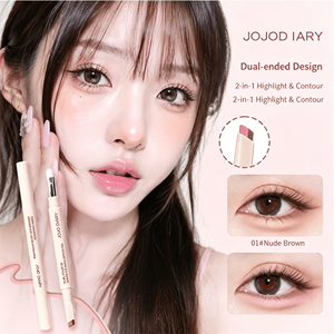 ปากกาไฮไลท์ใต้ตา <span class=keywords><strong>JOJO</strong></span> DIARY แบบสองหัว - 2-in-1 เฉดสีและไฮไลท์เพื่อให้ดูเป็นธรรมชาติแบบ 3 มิติ - Product Image 2