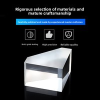 High Precision Optical Instrument 40 Degree Right Angle Isosceles Prism High Light Transmission Lens Direct From Manufacturer