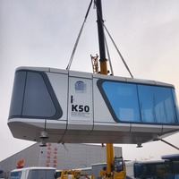 Maison préfabriquée en kit mobile de 40 pieds pour le salon, le bureau, l'hôtel et l'école
