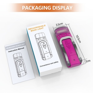 Lámpara de Lectura Plana con Atenuación Gradual 2026, Carga USB, LED Rojo Rosa, Protección Ocular, Lámpara de Noche - Product Image 3