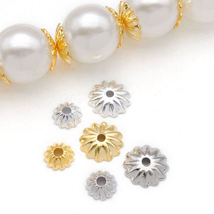 Accessoires de bijouterie en forme de fleur, plaqués or et argent, pour projets créatifs, taille 10 mm - Product Image 3