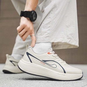 <b>Men</b> Summer Mesh <b>Running</b> <b>Shoes</b> <b>White</b> Thick Sole Breathable Casual Sport <b>Shoes</b> for Daily Wear and <b>Running</b> - Product Image 2