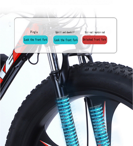Vélo Électrique Fat Bike 250W 26*4.0 avec Fourche à Suspension en Acier et Freins à Disque 36V, Pédalage Ordinaire, Idéal Sports d'<span class=keywords><strong>Hiver</strong></span> et Neige - Grande Vente - Product Image 3