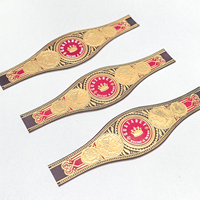 Étiquette personnalisée avec logo, autocollant découpé, bande d'étiquette pour cigare, impression de logo et gaufrage, style palais riche et magnifique personnalisé