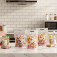 Sachets givrés translucides refermables pour biscuits élégants – Alternative élégante aux emballages cadeaux pour biscuits