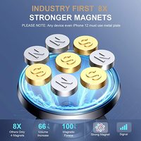 Support magnétique pour téléphone de voiture à fixation sur grille d'aération, en alliage d'aluminium, rotation à 360°, universel pour smartphone de 3,7 à 7 pouces, logo personnalisé