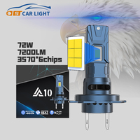 Ampoule de phare LED Play Plug A10 de haute qualité avec puces 3570, IP68, 64W, 6400LM, tubes en cuivre, H1 H4 H7 H11 9005 9006