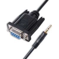 Adaptador de 9 pines DB9 hembra a 2,5mm, conector macho 3P, Cable Serial RS232