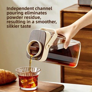 Carafe à café infusé à froid de 1000 ml <span class=keywords><strong>pour</strong></span> réfrigérateur, infuseur à café glacé et à thé <span class=keywords><strong>pour</strong></span> la maison et le bureau - Product Image 5