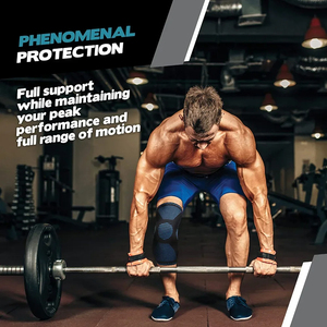 Rodillera Soporte Manga de compresión con estabilizadores laterales y gel de rótula para el dolor de rodilla Desgarro del menisco Recuperación de lesiones del ACL - Product Image 6