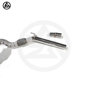 Tuyau de descente à haut débit CSZ de haute qualité pour Volkswagen VW <span class=keywords><strong>T</strong></span> Rock <span class=keywords><strong>T</strong></span>-<span class=keywords><strong>ROC</strong></span> 1.5T Tuning système d'échappement catalytique avec enveloppe thermique - Product Image 2