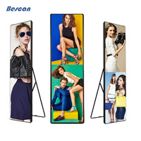 Support d'affichage LED BESCAN P2.5, panneau d'affichage LED sur pied, panneau publicitaire LED, affiche LED