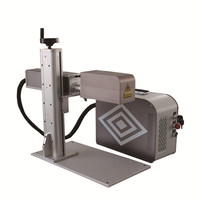 Mesin Printer Laser Pengukir Serat 3D 2.5D 3d Logam Tahan Karat Penanda Dalam 30W 50W 3D Bantuan Dinamis