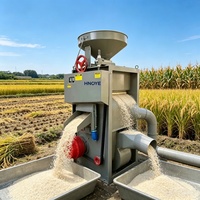 Machine à décortiquer le riz compacte et portable, à moteur diesel, pour utilisation en ferme rurale