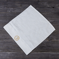 100% Cotton Square Mini White Face Towels for Hotel or Airline - China Towel  and Mini Face Towels price