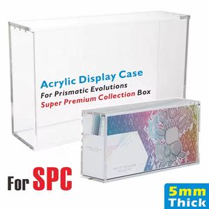 Estuche de exhibición acrílico SPC Prismatic Evolutions con cierre, acrílico de 5 mm de grosor con 6 imanes, fácil carga superior para cajas de colección - Product Image 3