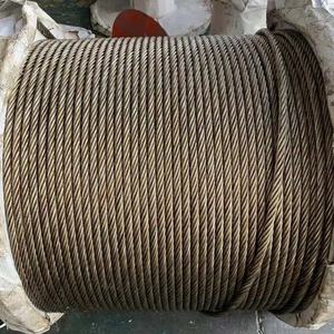 Câble métallique galvanisé 4V*48-FC, câble métallique non galvanisé, câbles métalliques galvanisés à chaud pour le levage par grue - Product Image 6