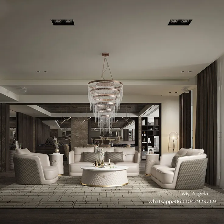 Italienische Designer Luxus Sofas moderne Wohnzimmer möbel Villa Leder Schnitts ofa und Loves eat Leders ofas zu verkaufen