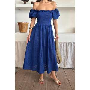 Vente en gros Saks Gipeli Robe longue modeste grande taille, brodée sur mesure, translucide, avec fermeture éclair, pour la première journée, disponible - Product Image 2
