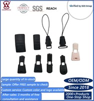 Attache de lanière en plastique, vente en gros d'usine, boucle à pression de haute qualité, prix d'usine pour accessoires de lanière de badge d'identification et de sangle de téléphone