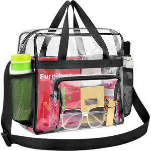 Borsa a tracolla da donna di moda DICHOS nuova custodia per il trucco in PVC <span class=keywords><strong>trasparente</strong></span> con chiusura a cerniera con motivo impermeabile Logo da viaggio - Product Image 4