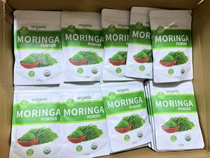 100% Natuurlijke Groothandel Fabrikant Biologische 100g Zakken Bulk Moringa Bladpoeder - Product Image 4