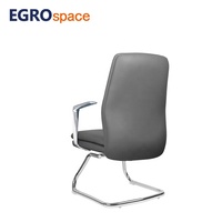 Chaise de bureau professionnelle EGROspace en cuir pour conférences, réunions, formations et visiteurs