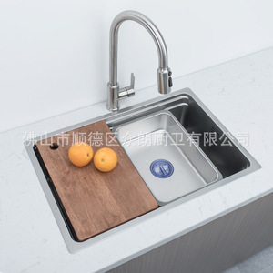Évier de cuisine double en acier inoxydable 304, sous plan, 7545, surface brossée nano argentée, facile à nettoyer - Product Image 3