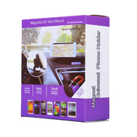 Support de téléphone magnétique universel Natek à rotation 360° en plastique ABS pour voiture, mur, table, bureau, tableau de bord, lit - Portable, coffret cadeau