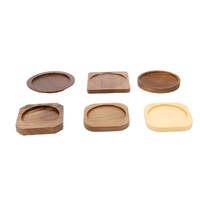 Sous-verres en noyer isolés résistants à la chaleur pour café, impression personnalisée, design moderne et simple, marque MUYUAN