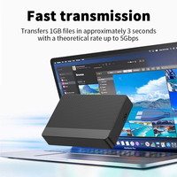 TRANSBLUE 2,5 "Caja dual de disco duro externo USB3.0 RAID 2 bahías HDD Case Support SATA 12TB