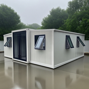 Casa de contenedores prefabricada con certificación CE, 20 pies, 40 pies, <span class=keywords><strong>ISO</strong></span> 9001, diseño posmoderno, marco de acero, uso exterior, casa de campo tipo sándwich - Product Image 1