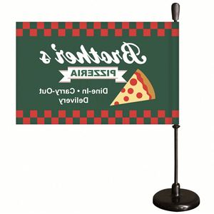 Bandera de Coche Promocional con Diseño Personalizado y su Logotipo, Fabricada en Fábrica, Entrega Rápida, Base Magnética para Asta de Bandera de Coche - Product Image 5