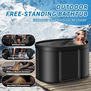 Bañera de Hielo Plegable Portátil de PVC con Soporte de Aleación, para Uso Doméstico, Terapia de Frío, para Atletas - Product Image 4