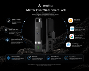 Cerradura Inteligente JINK Lock H20 Matter con Wi-Fi, Cilindro <span class=keywords><strong>de</strong></span> Grado C Anti-Robo, Cerradura Digital con Huella Dactilar para Puerta - Product Image 2