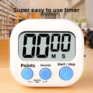 99-Minute Digital Kitchen <b>Timer</b> – Magnetic Countdown <b>Timer</b> for Cooking, Baking, BBQ, Exercise – Loud Alarm, Large Display, Stand - Product Image 5