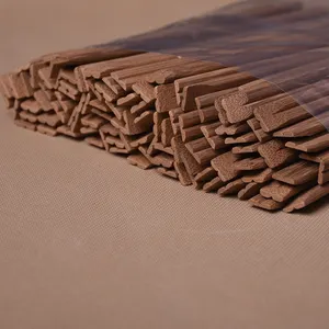 Harga Pabrik Murah Sumpit Jepang Bambu Kembar Sekali Pakai dengan Bungkus Kertas Cetak Pelanggan