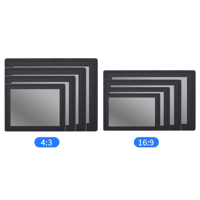 FTF 10-Point Capacitive Touch Screen Monitor Computer 13.3 15.6 18.5 21.5" IP65 Waterproof Android Rk3399 Rk3568 Vesa Industrial