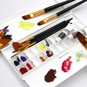 <span class=keywords><strong>Palette</strong></span> de peinture à l'huile et à l'<span class=keywords><strong>aquarelle</strong></span> compacte et légère en plastique pliable à 24 compartiments - Product Image 5