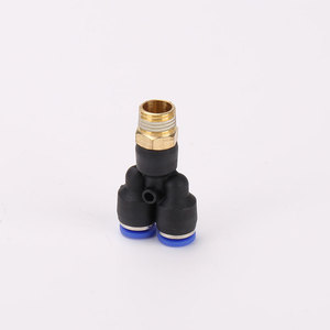 Raccord en Y en laiton fileté PX pour tuyau de cylindre pneumatique à connexion rapide résistant à haute pression PX-4/6/8/10 - Product Image 1
