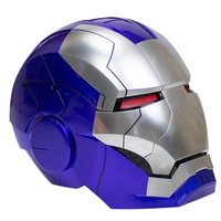Casque de super-héros bleu, masque de cosplay, portable pour adultes et enfants, cadeau