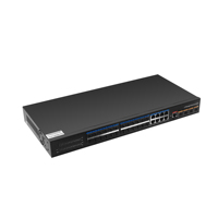 Layer 3 Gigabit 24 Optical 8 Electrical Ethernet Switch 4 Port 10 Gigabit Optical Port Conversion Fibre Channel Switch