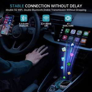 Adaptateur CarPlay sans fil Fuallwin Connexion rapide USB pour les voitures 2016+ Dongle Android CarPlay portable - Product Image 4