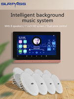 7825+8CR615 SURPASS Lecteur vidéo audio Android WiFi Amplificateur avec kits de haut-parleurs pour système audio intelligent pour la maison