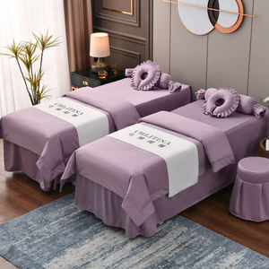 ชุดสี่ชิ้นหรูหราอินเทอร์เน็ตลายคนดังสำหรับใช้ในบ้านผ้าคลุมเตียงผ้าปูที่นอนที่สามารถเข้าถึงได้ปลอกหมอนผ้านวมคลุมเพื่อความงาม - Product Image 3