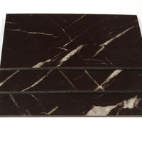 Revêtements muraux en aluminium composite ACP ignifuges, aspect marbre/granit/pierre, modernes, pour usage hôtelier