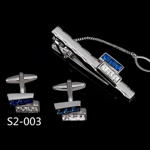 Di lusso della fabbrica <span class=keywords><strong>gemelli</strong></span> da uomo personalizzati <span class=keywords><strong>gemelli</strong></span> <span class=keywords><strong>con</strong></span> fermacravatta Set per camicia da lavoro - Product Image 2