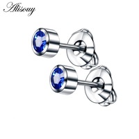 Boucles d'oreilles clous métalliques brillantes uniques en 12 couleurs, simples, en acier inoxydable, vente en gros