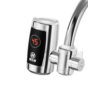 Huijiakang Instant Electric Water Heater Stainless Steel Touch Control LED Display Kitchen Faucet 45 Degree Heating - Product Image 1