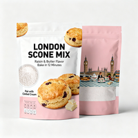 Emballage en plastique personnalisé pour biscuits, fruits, légumes, en-cas, scones, mélange de flocons d'avoine, biscuits, sachets debout, pochettes